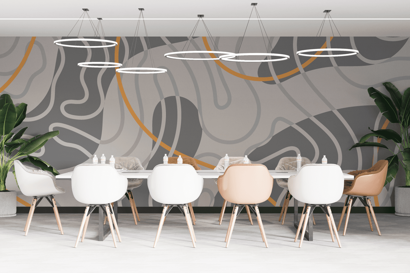 Mural Abstrato Gray